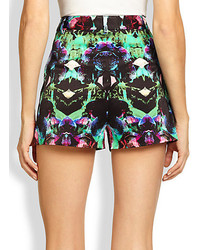 Milly Printed High Waisted Shorts