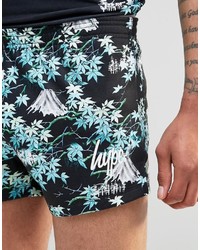 Hype Retro Shorts In Leaves Print