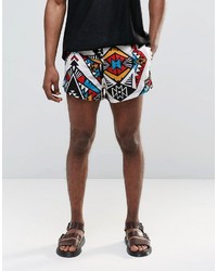 Jaded London Retro Shorts With All Over Kaleidoscope Print