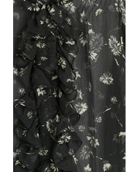 Etro Floral Print Silk Blouse
