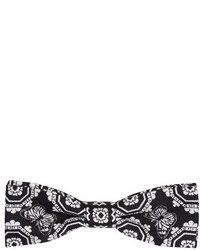 Dolce & Gabbana Medallion Print Silk Bow Tie