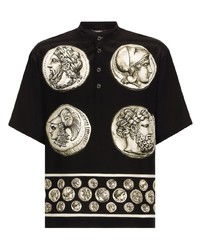 Dolce & Gabbana Coin Print Silk T Shirt