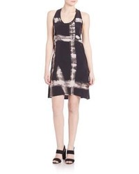 Superfine Abstract Print Silk Tank Dress