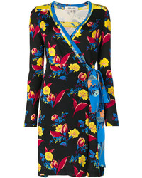 Diane von Furstenberg Floral Print Wrap Dress