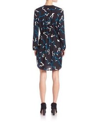 Diane von Furstenberg Lindi Silk Shirt Dress