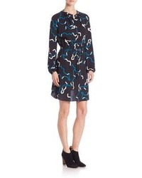 Diane von Furstenberg Lindi Silk Shirt Dress