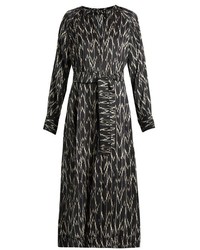 Isabel Marant Olympe Ikat Print Silk Dress