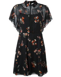 RED Valentino Floral Print Sheer Dress