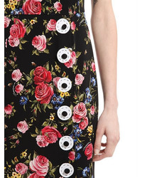 Dolce & Gabbana Roses Printed Silk Charmeuse Dress