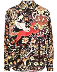 Etro Mythological Animal Print Silk Shirt