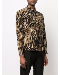 Saint Laurent Silk Tiger Print Shirt