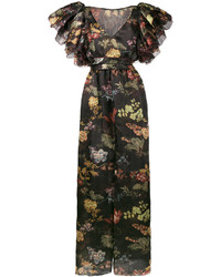 Rosie Assoulin Floral Print Maxi Dress