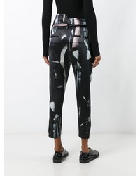 Ann Demeulemeester Raso Printed Cropped Trousers