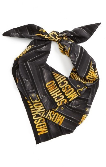 moschino silk scarf