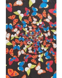 Echo Butterfly Print Square Silk Scarf