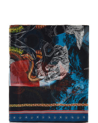Burberry Multicolor Silk Chiffon Mermaid Print Scarf
