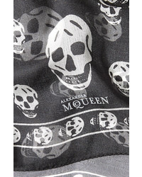 Alexander McQueen Printed Silk Scarf