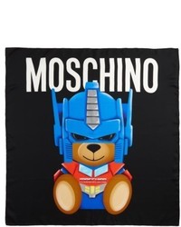 Moschino Transformers Print Silk Scarf