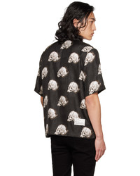 Amiri Black Wes Lang Edition All Over Skull Shirt