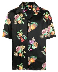 Edward Crutchley Fruit Print Silk Shirt