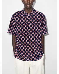 Gucci Gg Hexagon Silk Shirt