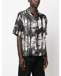 Amiri Graphic Print Silk Shirt