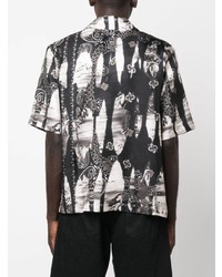 Amiri Graphic Print Silk Shirt