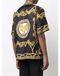 Versace La Coupe Des Dieux Print Silk Shirt