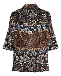 Edward Crutchley Patchwork Silk Overshirt