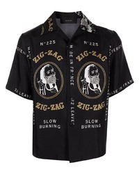 Amiri Zig Zag Silk Shirt