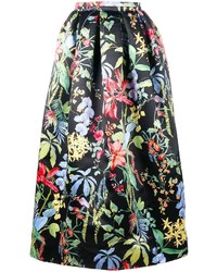 Rochas Tropical Floral Print Skirt