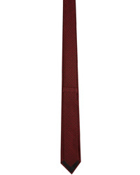 Givenchy Red 4g Jacquard Blade Neck Tie