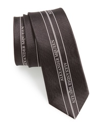 Alexander McQueen Silk Skinny Tie