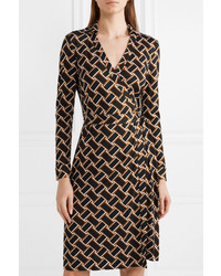 Diane von Furstenberg Printed Silk Jersey Wrap Dress