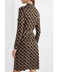Diane von Furstenberg Printed Silk Jersey Wrap Dress