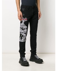 Philipp Plein Gothic Plein Mid Rise Straight Jeans