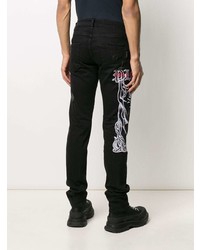 Philipp Plein Gothic Plein Mid Rise Straight Jeans