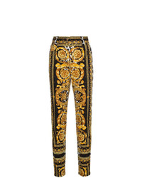 Versace High Waist Patterned Skinny Jeans