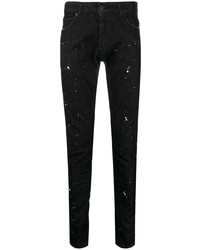 Family First Painterly Print Mid Rise Straight Jeans