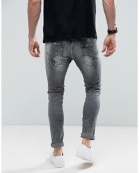 Calvin Klein Jeans Skinny Tapered Jeans With Splatter Print