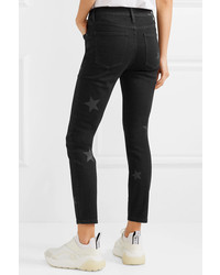 Current/Elliott The Stiletto Printed High Rise Skinny Jeans