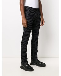 Just Cavalli Zebra Print Slim Fit Jeans