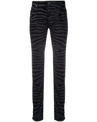 Just Cavalli Zebra Print Slim Fit Jeans