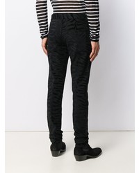 Saint Laurent Zebra Printed Skinny Jeans