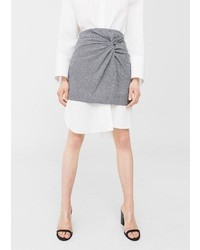 Mango Draped Printed Skirt