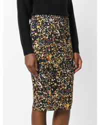 Victoria Beckham Printed Fitted Skirt