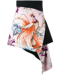 Fausto Puglisi Short Printed Wraparound Skirt