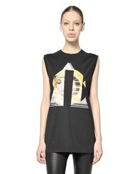 Givenchy Printed Cotton Jersey Tank Top