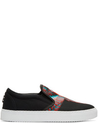 Marcelo Burlon County of Milan Black Lauren Slip On Sneakers