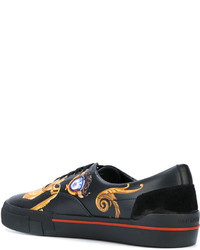 Versace Printed Lace Up Sneakers
